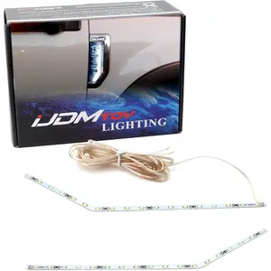 Xenon White LED Background Illumination Kit Compatible with 2017-2021 Ford F250 F350 F450 Super Duty Side Fender Chrome Emblem