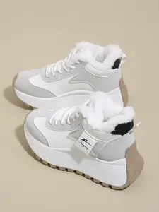 Women's Fleece Lined Warm Sports Shoes for Outdoor Winter Commute, Perfect Snow Boots for Cold Weather and Activities