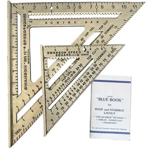 Inc SW1201K Value Pack 7 inch Speed Square and Big 12 Speed Square (without layout bar) ships with Blue Book