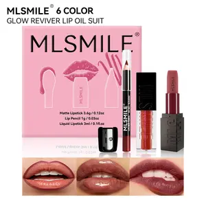 3-Piece Matte Lip Set – Lip Liner + Liquid Lipstick + Gloss, Smudge-Proof Transfer-Proof All-Day Wear, Complete Lip Combo for Every Look  lip gloss