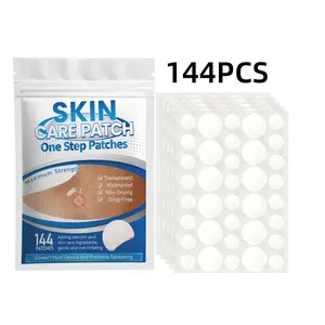 144pcs Hyaluronic Acid Patch, Invisible Blemish & Concealer Patches, Acne Patches, Acne Spot Treatment, Lightweight Comfortable Facial Cleansing, Pore Refining, Hydrating, Moisturizing, Unisex Adult Skincare