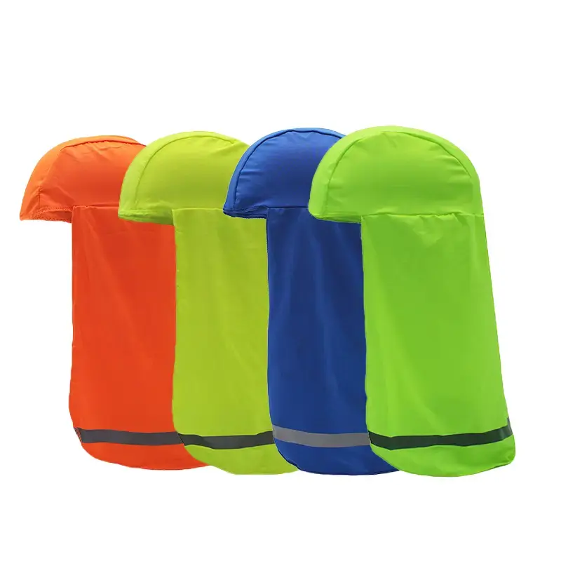 Outdoor cycling cap summer sports headband hat quick-dry safety hat reflective sunshade shawl hat