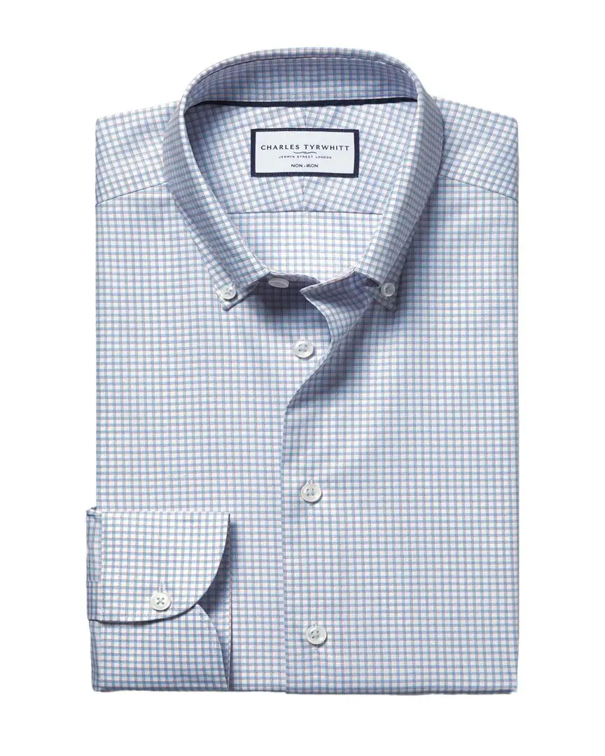Charles Tyrwhitt  Non-Iron Pinpoint Wool Oxford Shirt