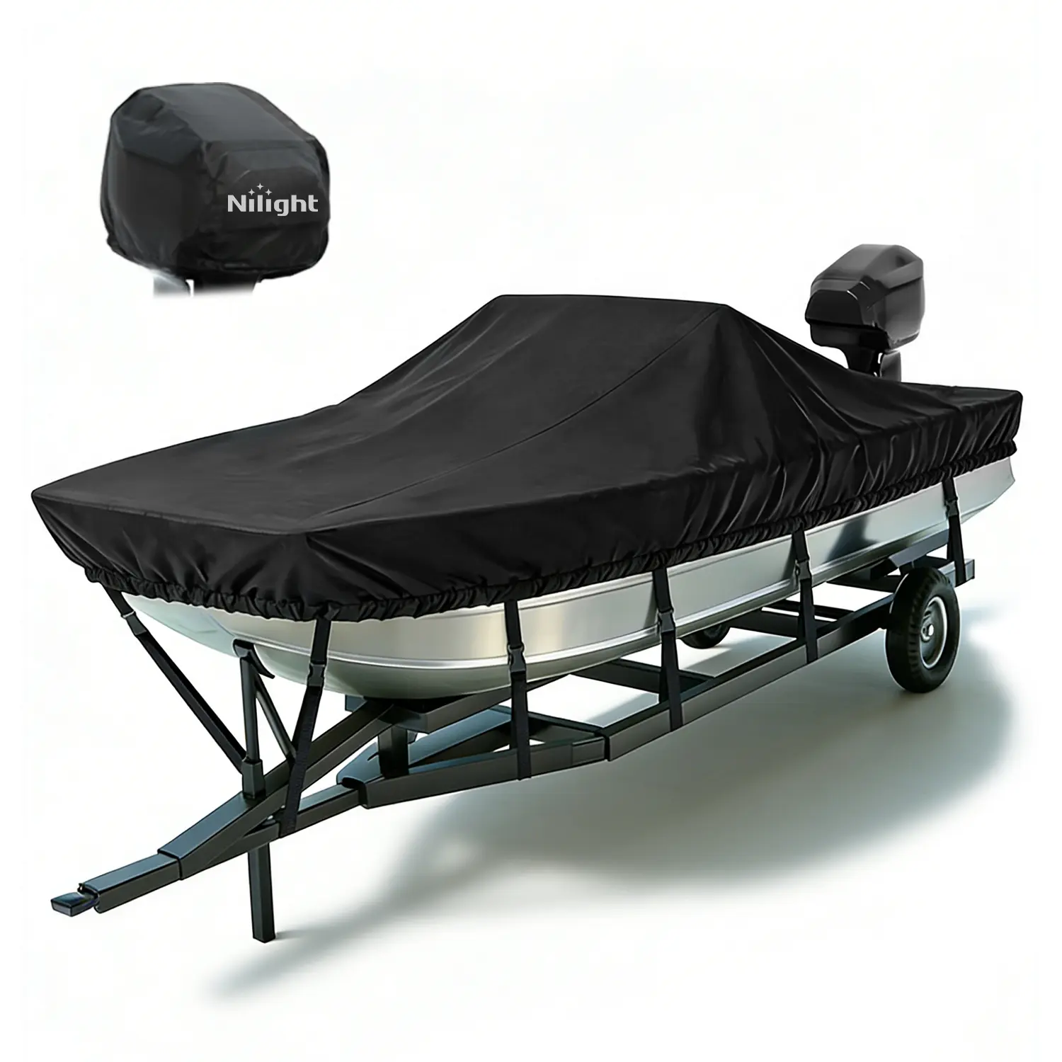Nilight 800D Heavy Duty Boat Cover 14ft-16ft