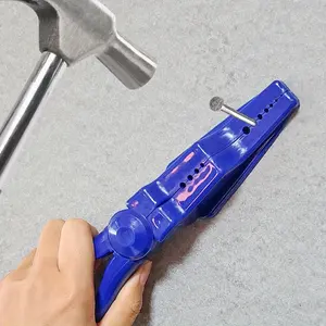 1pc Cement Steel Nail Assist, Safety Cover, Nail Clamp, Hammer Preventer, Nail Tool