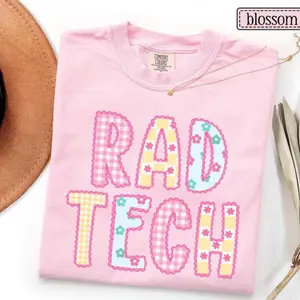 RAD Tech Shirt • Comfort Colors Xray Tech Tshirt • Colorful Lace Radiology Tech Tees • Gift for RAD Techs • X-ray Technologist • CT Mri Tech