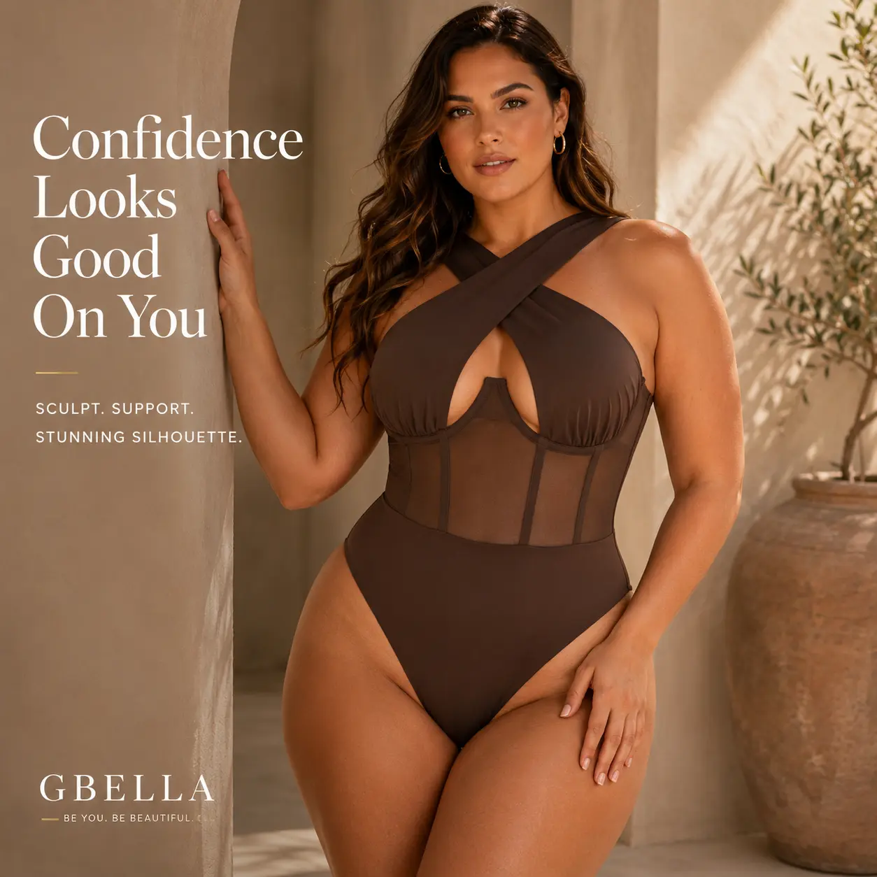 Women’s Bodysuit, Black Bodysuit, Mesh Bodysuit, Halter Bodysuit, Sleeveless Bodysuit, V-Neck Bodysuit Minimalist Basic Womenswear