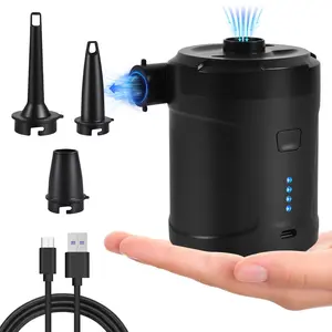 5200mAh Rechargeable Mini Electric Air Pump, Portable Inflator Deflator for Air Mattress Swim Ring Camping Use