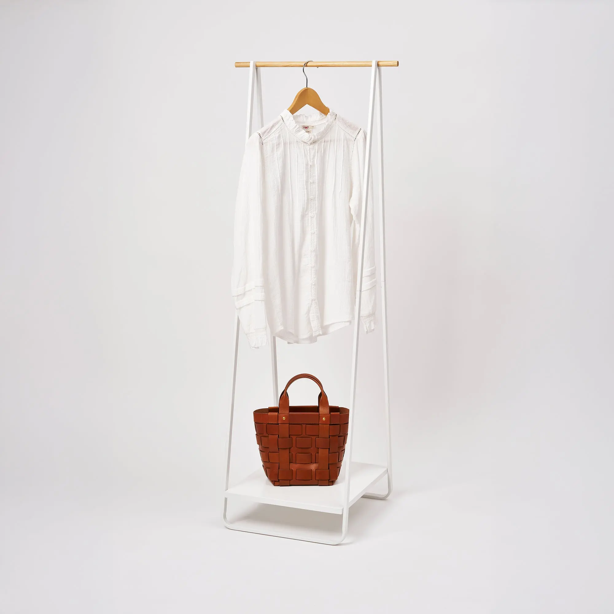 Coat Rack with Shelf (55" H)  - Steel