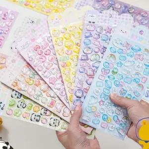Cute 3D Cartoon Stickers (2 Pack) glow in the dark– Random Hues to Spruce Up Toys, Bags, Scrapbooks & More