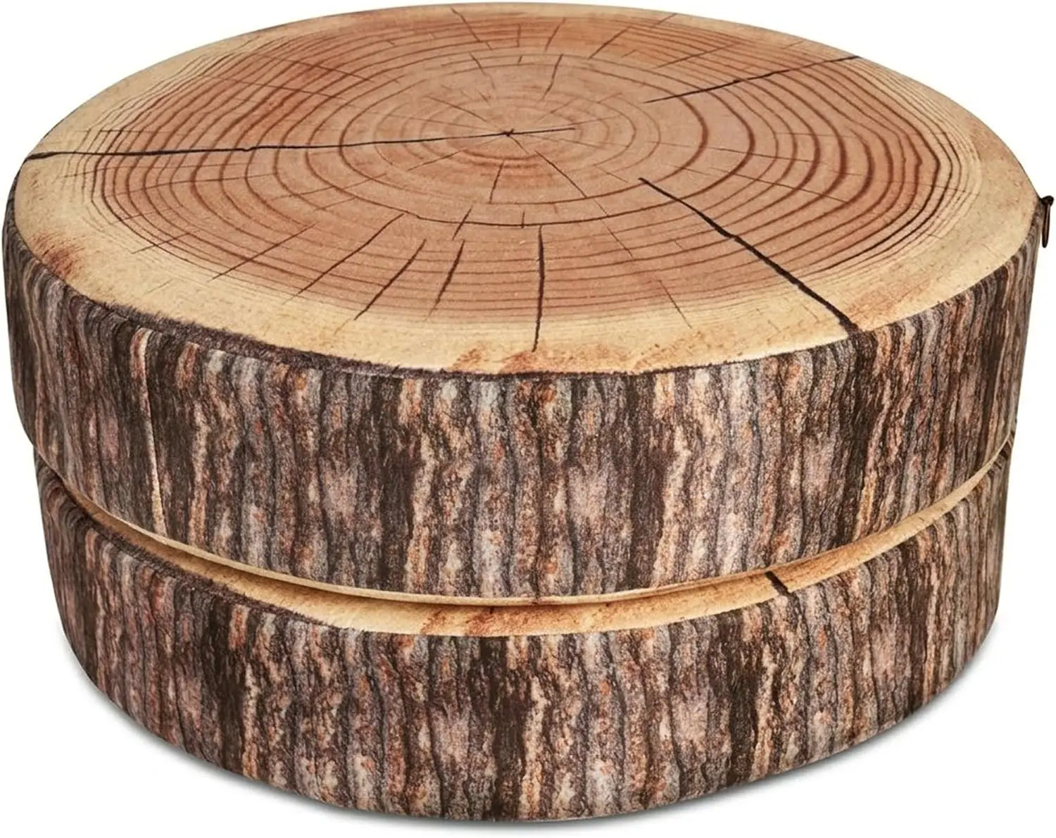 Log Pillow 2 Pack - Cozy & Comfy Wood Pillow with High-Density Foam - Realistic Round Cushions with Washable Covers - Log Cabin Decor & Forest Themed DecorGift.
