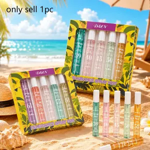 Summer Brazil Romantic Perfume Set, Fragrance Mist Set, Vanilla Caramel Amber Fruit Scent, Women's Gift, 10pcs 10ML or 5pcs 10ML