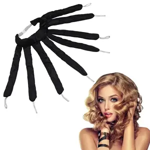 Heatless Curling Rod Headband for Lazy Hair - Silk Ribbon Soft Wave Formers for Sleeping No Heat Curls