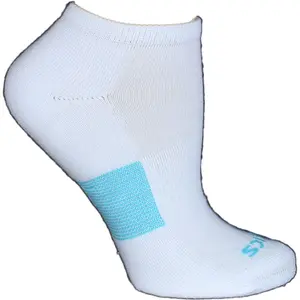 ASICS Womens No Show Socks Running Athletic Comfort Technology - White
