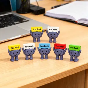 15 /5 mini "You Rock" inspirational figurines-cute smiling elephant decorative ornaments with "You Rock" logo, made of resin, very suitable for birthday, Christmas, Halloween, Thanksgiving gifts and holiday party decoration, Cute Collectible Figurines