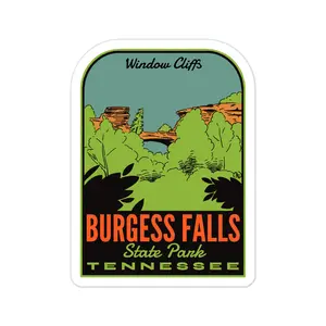 Window Cliffs Burgess Falls - Vinyl Sticker