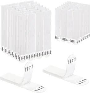Large Picture Hanging Strips Heavy Duty, 12-Pairs(24 Strips) Sticky Picture Hangers for Walls No Damage Wall Picture Hangers Without Nails Refill Adhesive Poster Strips
