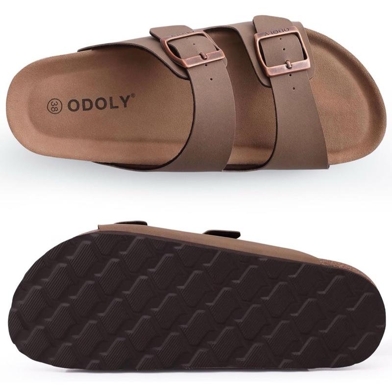 Unisex Cork Footbed Slide Sandal with Adjustable Buckle for Women & Men - Comfortable Arch Support & Natural Cork Insole for Summer Outdoor Activities Shoe Footwear
