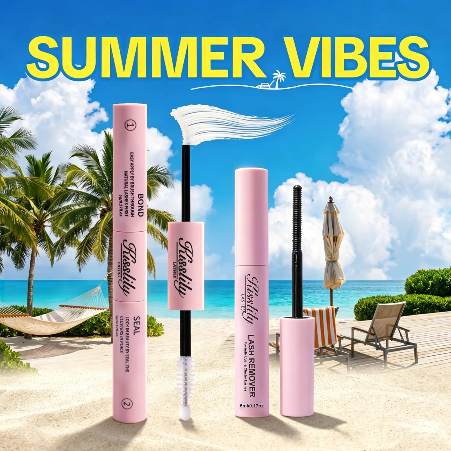 Bond &Seal | Kisslily Lashes 2IN1 Bond &Seal Waterproof Glue For Lashes Cluster Strong Hold For Beginner Friend Makeup Glue & Remover #DealsforYouDays #SummerWins