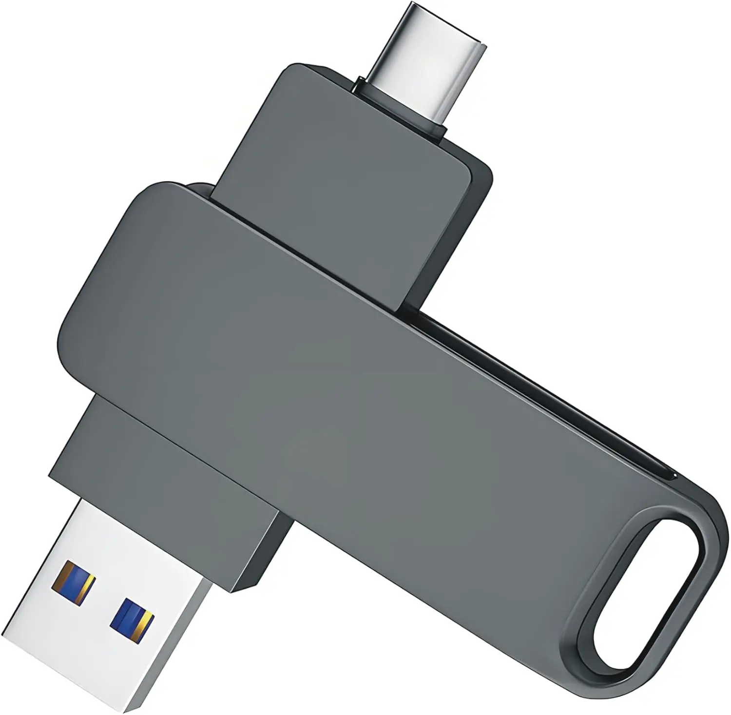2TB Dual Ports USB 3.0 Flash Drive - 2-In-1 Type C/Type A Thumb Drive with Massive Storage Space, Instant Plug and Play for Travel, OTG-Enabled Smartphones, Laptops, Macbooks, iPhone 15/16/17 Series (Storage & Backup Solution)
