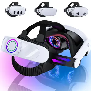 Head Strap for Quest 3S/ Quest 3/Quest 2, Elite Strap Replacement Enhanced Support Comfort, VR Headset Accessories Compatible with Oculus Meta Quest 3 Headstrap Reduce Facial Stress- MV1000 (Without Battery)