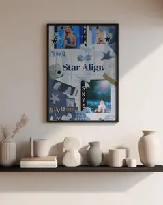 Freya Skye Stars Align Tour Poster - Aesthetic Concert Collage, Fan Art Wall Decor