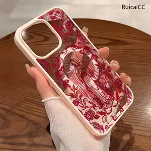 Premium Magnetic Phone Cases for iPhone11/12/13/14/15/16//17/Air/promax/Plus Virgin Mary y2k cased MagSafe Ready, Anti-Fall, Springtok and Ultra-Thin Design | Perfect for Everyday Use Protector Aesthetic Screen Protector