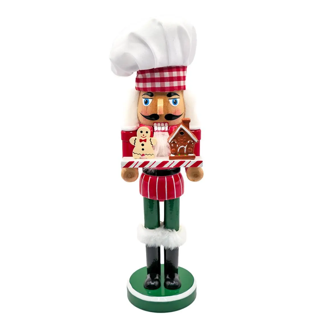 Gingerbread Tray Wooden Nutcracker F07AM9-12-N01109C