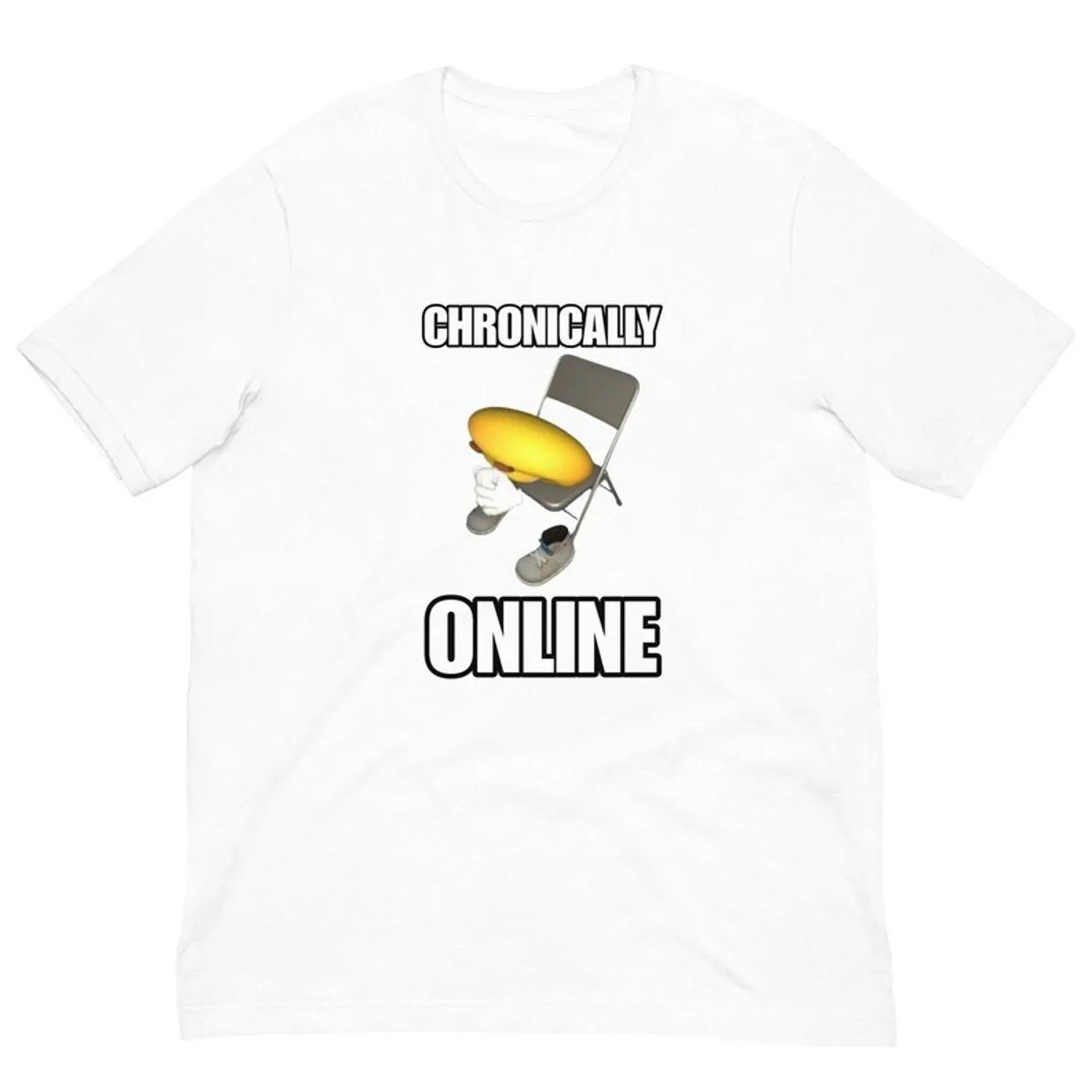 Men Short sleeve T shirts Chronically Online Meme Shirt Weird gift Shirts that go hard Weirdcore Stupid meme Fun Humorous Casual Streetwear Tee Top