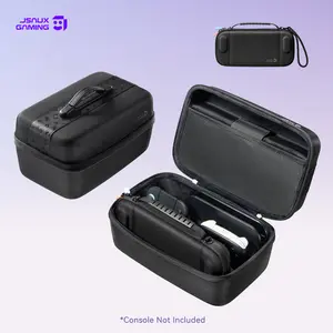JSAUX Switch 2 Carrying Case for Nintendo Switch 2, Large Hard Shell Travel Case with Separate Small Console Shell (12 Game Card Slots), Full Protection Storage for Switch 2 Accessories, Black