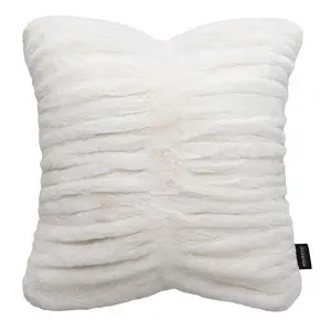 The Cloudfall Faux Fur Pillow - Chateau Cream