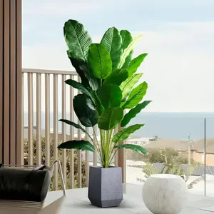 Artificial Bird of Paradise Tree – Tropical Banana Leaf Palm for Home & Garden Decor (85-115cm)