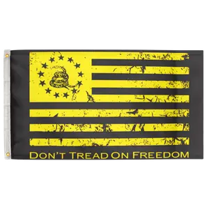 Don't Tread On Freedom 3'X5' Flag 100D Polyester (90cm x 150cm) Gadsden (G49) RolFlags