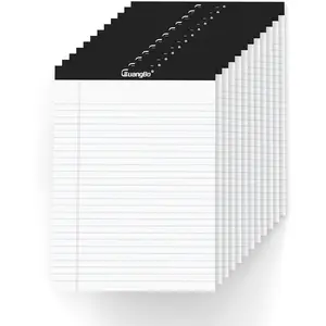 12 Pack White Legal Pads 8.5 x 11 Wide Ruled 50 Sheets Micro Perforated Writing Notepads for Work Study Daily Note Taking and Lists