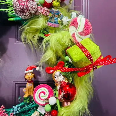 Grinch Christmas Decor Living Room TikTok Shop