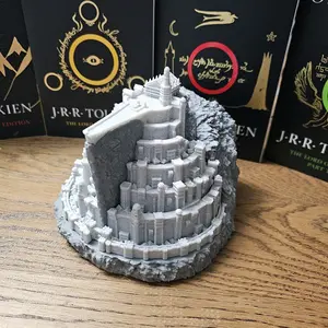 MTG Minas Tirith Commander Deck Box Collectible Game Item with Unique Design and Decorative Base for Magic The Gathering Enthusiasts
