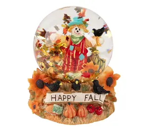 Northlight Scarecrow Happy Fall Harvest Snow Globe 5.5" Northlight Scarecrow Happy Fall Harvest Snow Globe 5.5"