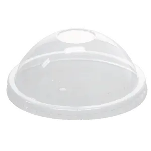 [1,000 ct] 16 oz Plastic Food Container Dome Lids | PET | 112 mm