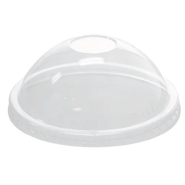 [1,000 ct] 16 oz Plastic Food Container Dome Lids | PET | 112 mm