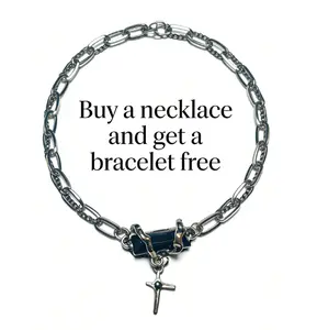 Black Onyx Cross Layered Necklace - Understated Luxury at Its Finest Adjustable Rhinestone Pendant