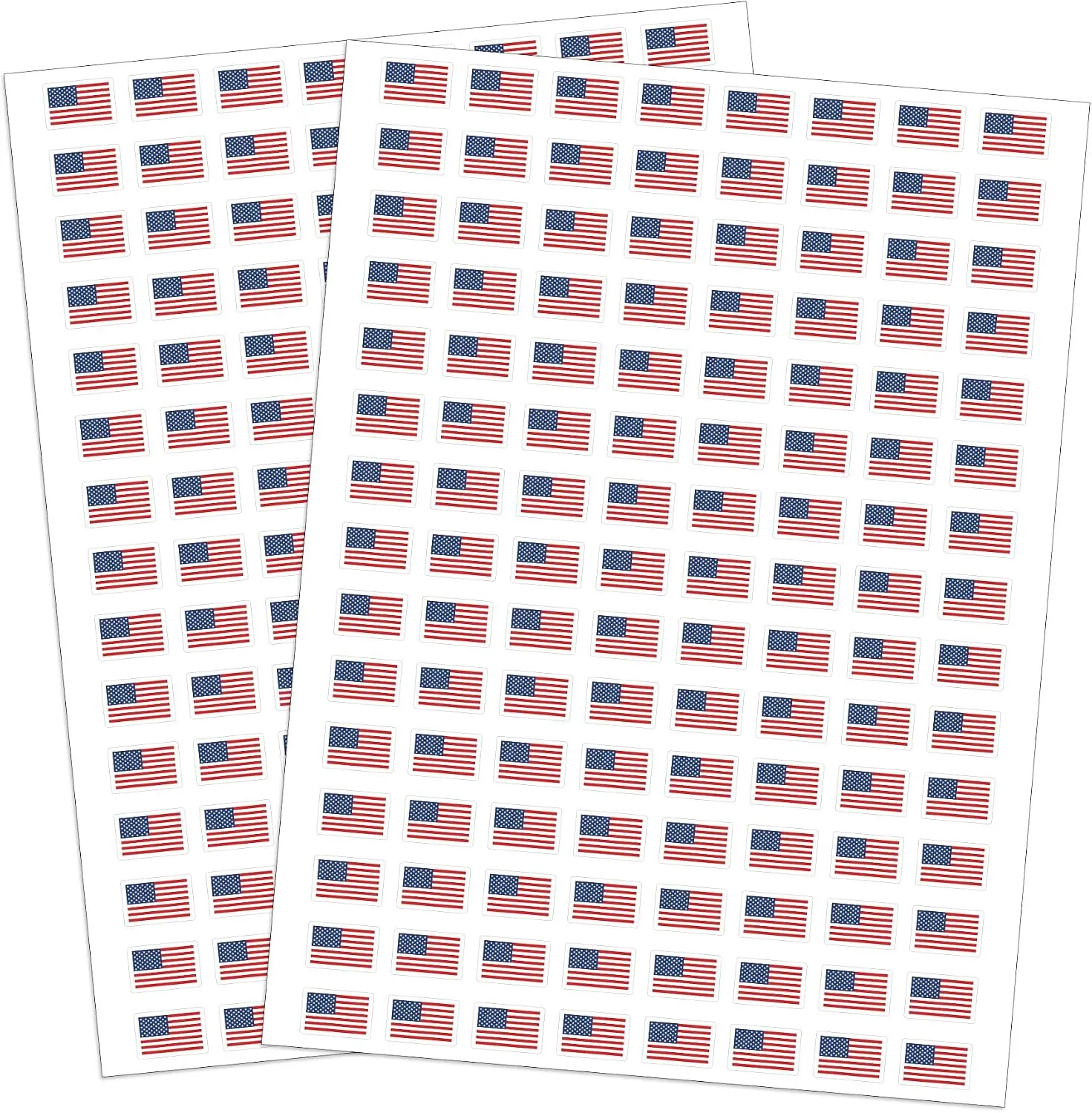 2400 Pcs Mini Sticker American Flag Paper, 0.5 in Decals 4th of July