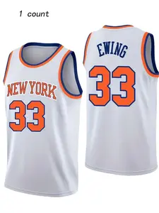 Men's Carmelo Anthony #33 Embroidery Basketball Jersey, Loose Casual Outdoor Sports Vest, Breathable Basketball Vest for Men, Athletic Top, Gym Apparel