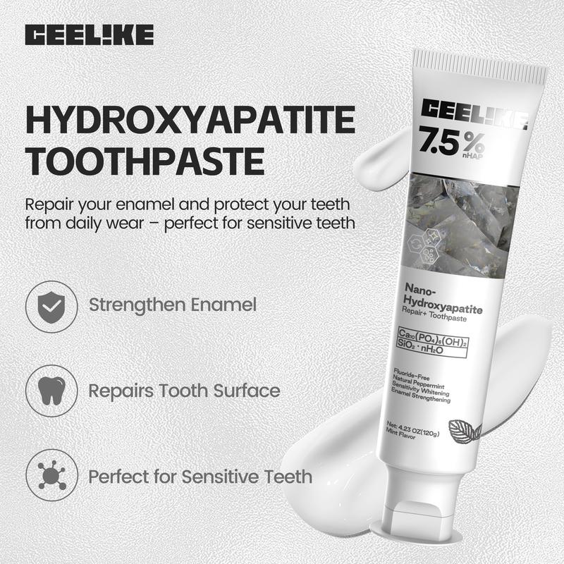 CEELIKE Fluoride-Free Hydroxyapatite Toothpaste | Enamel Repair & Strengthening | Fresh Breath