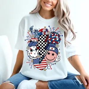 Retro 4th of July Shirt, 4th of July Shirt, Fourth Of July Shirt, USA Shirt, America Shirt, America Shirt, Independence Day, Smile 4th of July Shirt