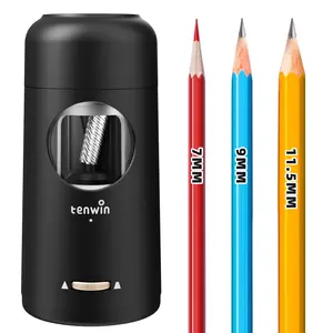 Fully Automatic Electric Pencil Sharpener with 2000mAh Rechargeable Battery for 7-11.5mm Jumbo Pencils Hands-Free Auto In & Out Sharpening System, Mechanical Pencil Sharpener, Oversized Pencil Sharpener, Christmas Gift for Teacher Stuff