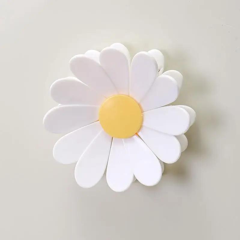 Aesthetic Cherry Blossom Fridge Magnetic Chip Clips| 6 Bag Clips + 1 Magnetic Base| Cute Food Sealing Clips for Snack Bread Pet Food Storage| Fridge Organizer Kitchen Decor Gift