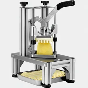 Efficient  Commercial Vegetable Dicer - 4 Blades, High-Quality Vegetable Chopper and French Fry Cutter for Quick and Easy Food Preparation   DO