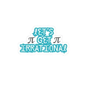 Pi Day Stickers, Fun Pi-Themed Kiss-Cut Stickers for Math Lovers, Laptop Decals, Cute Wall Art, Gift for Students, Irrational Designs