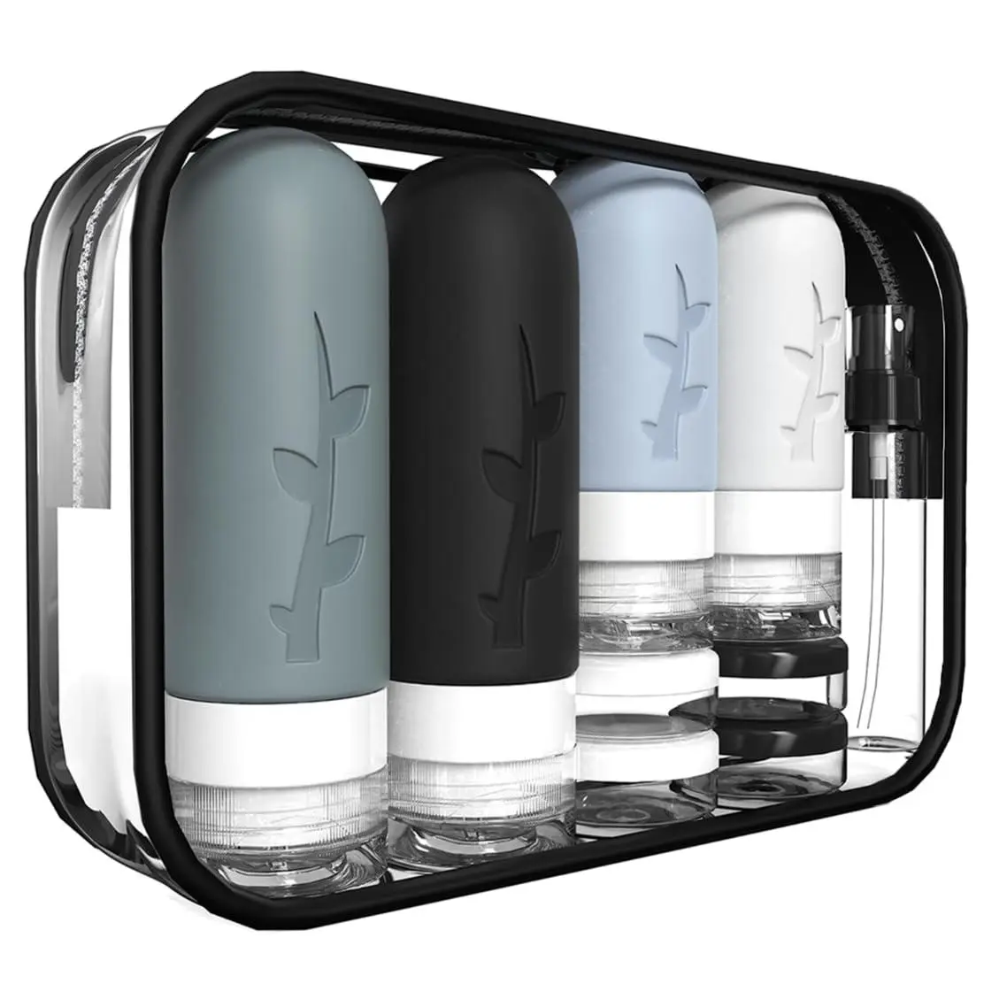 18pack Travel Bottles for Toiletries,TSA Approved  Travel Containers for Toiletries,Leak Proof Refillable Liqus Shampoo And Conditioner travel Essentials toiletry Bottles