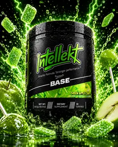 BASE Pre-Workout (30 Servings) | 300mg Natural Caffeine | Pumps + Focus + Endurance